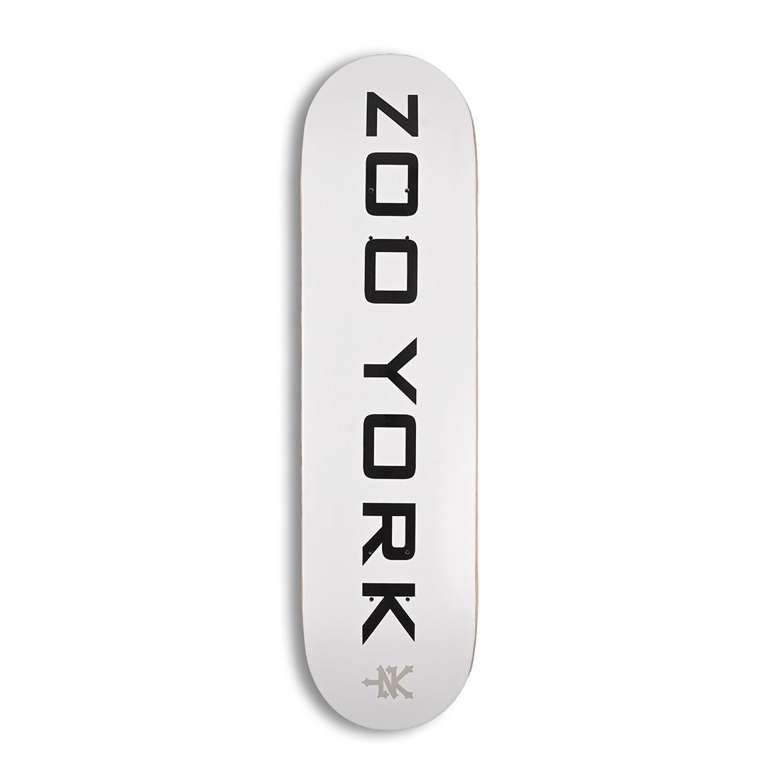 Zoo York OG 95 Logo Block 8" Skateboard Deck - White/Black/Grey