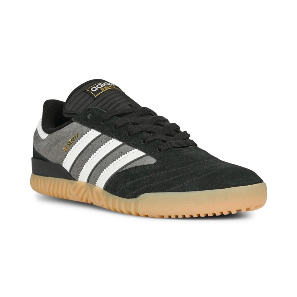 Adidas Busenitz Indoor Super Skate Shoes - Black/Crystal White/Grey