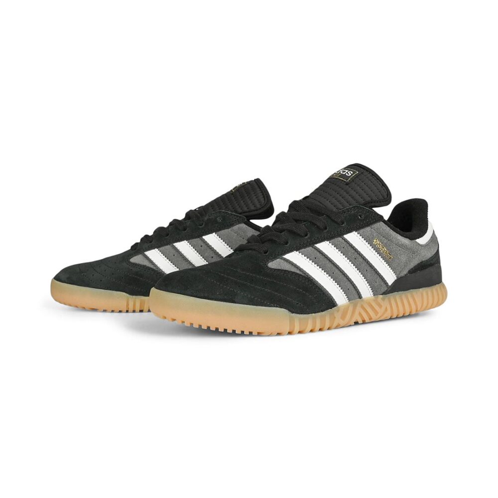 Adidas Busenitz Indoor Super Skate Shoes - Black/Crystal White/Grey