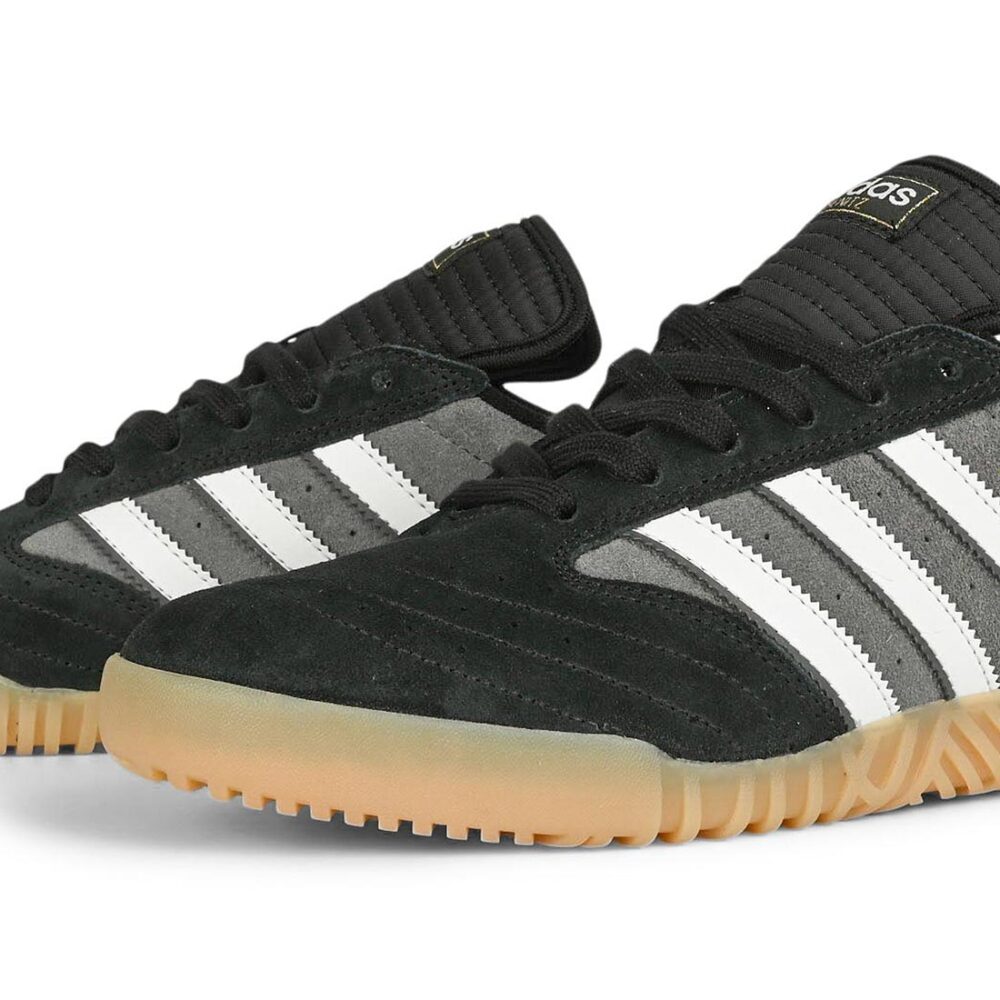 Adidas Busenitz Indoor Super Skate Shoes - Black/Crystal White/Grey
