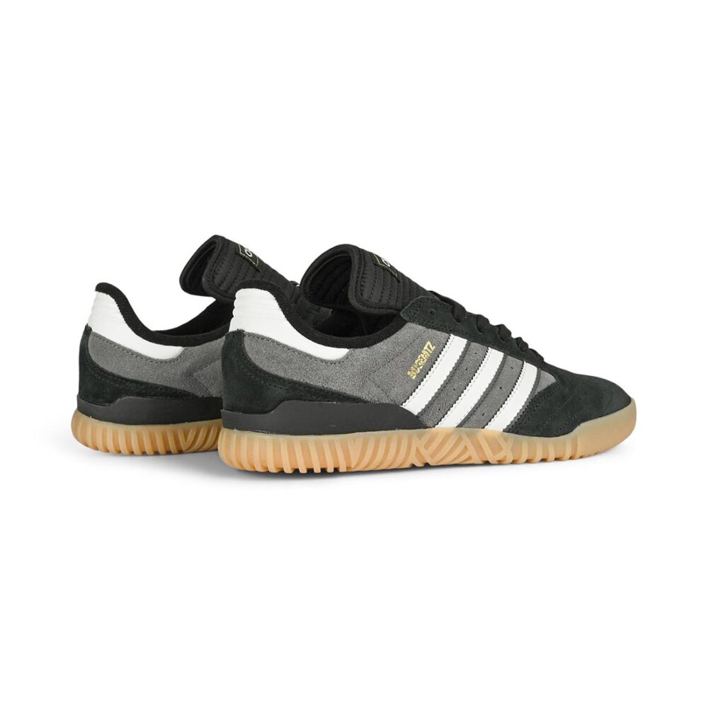Adidas Busenitz Indoor Super Skate Shoes - Black/Crystal White/Grey