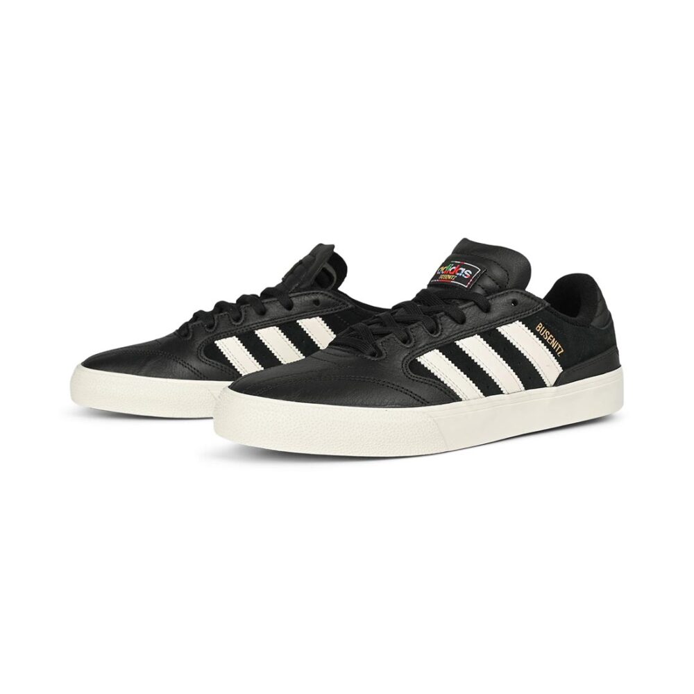 Adidas Busenitz Vulc II Skate Shoes - Core Black/Chalk White/Gold
