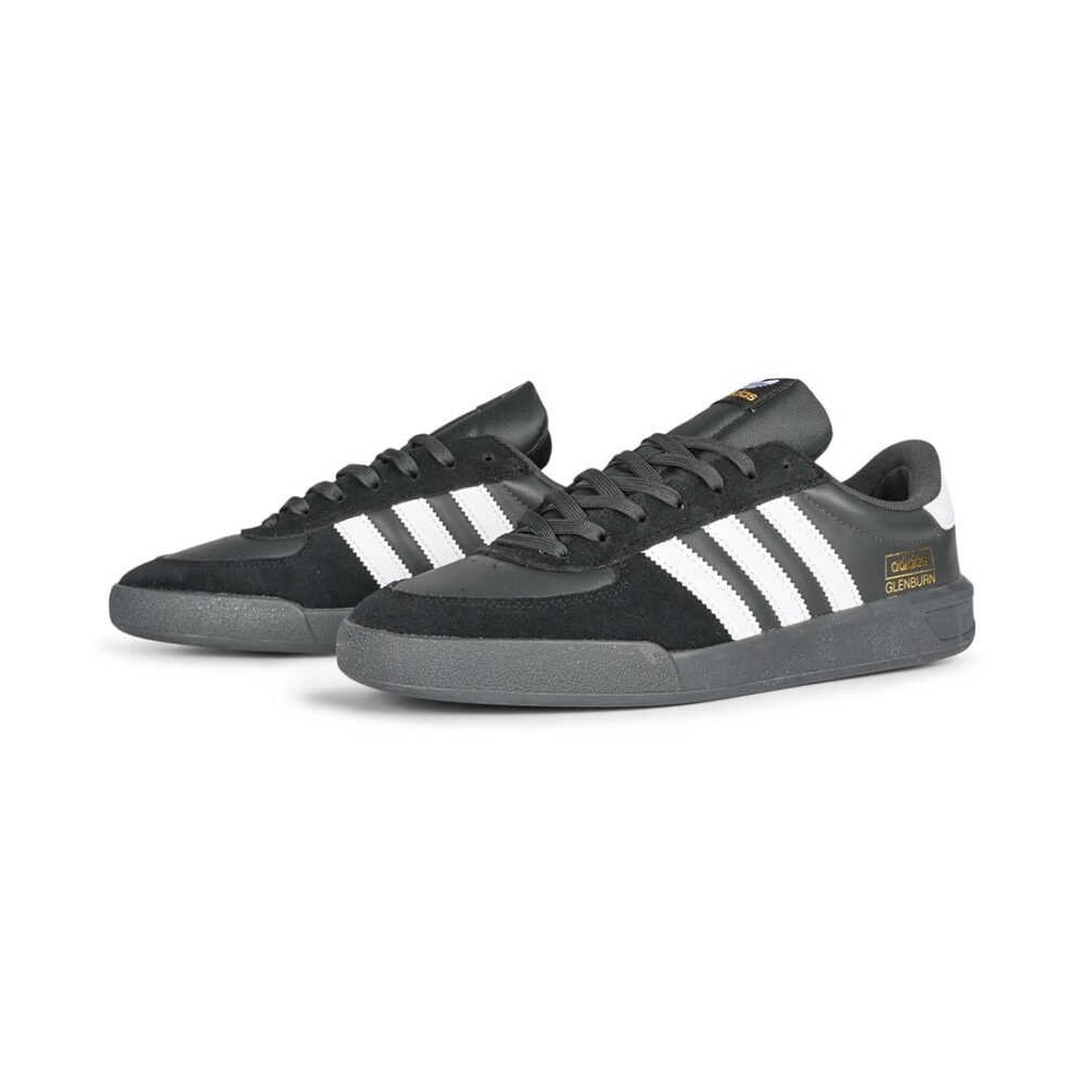 Adidas Glenburn Skate Shoes - Black/Cloud White/Carbon