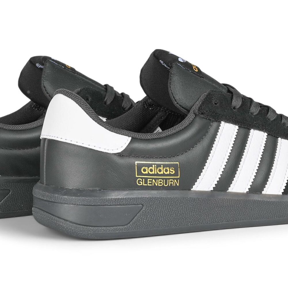 Adidas Glenburn Skate Shoes - Black/Cloud White/Carbon