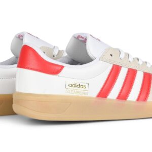 Adidas Glenburn Skate Shoes - White/Better Scarlet/Gum