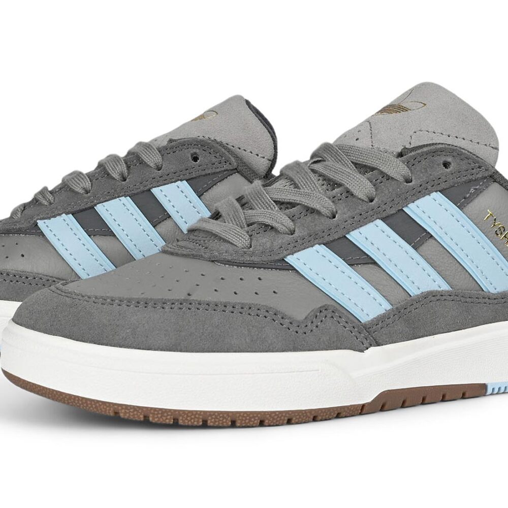 Adidas Tyshawn II Skate Shoes - Grey/Clear Sky/White