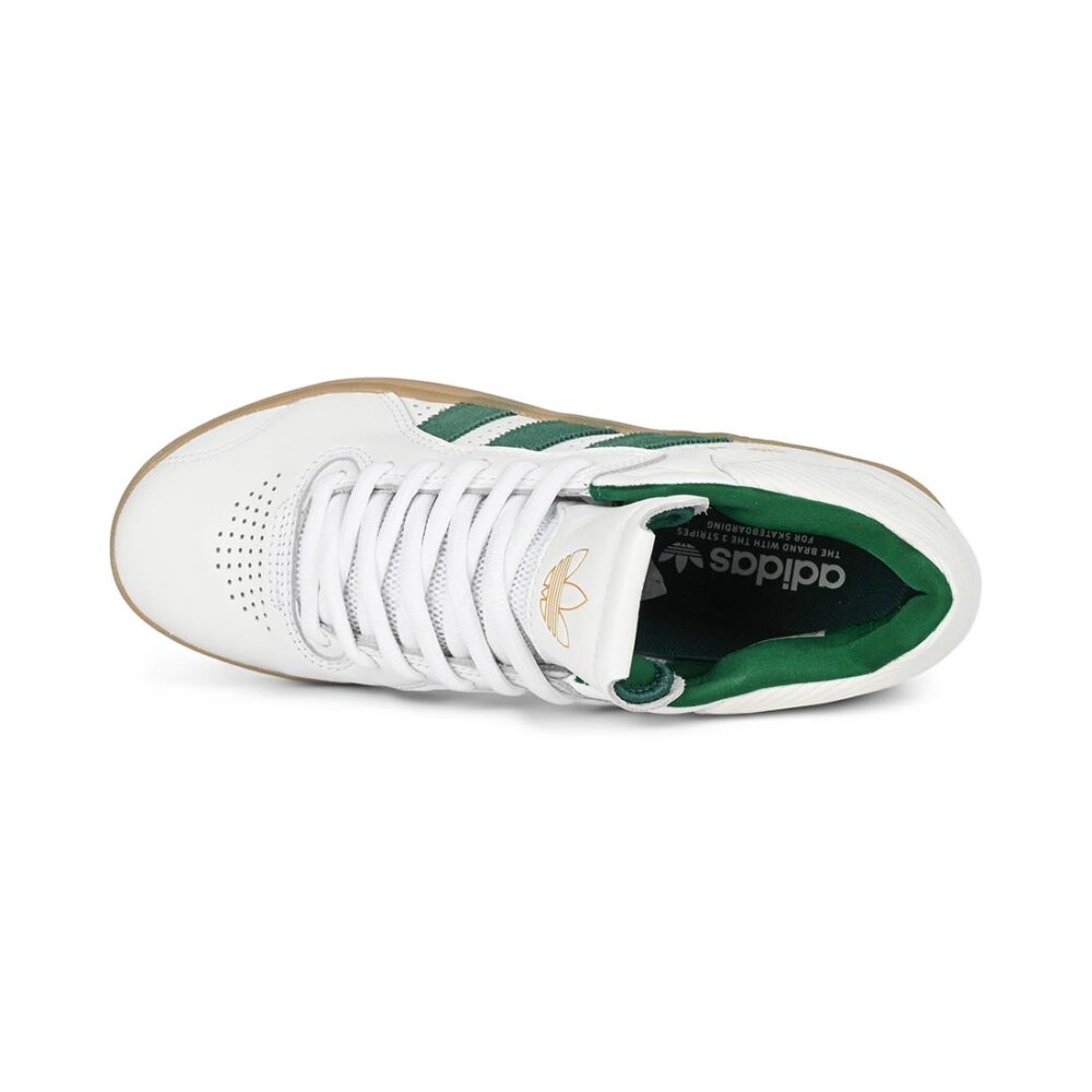 Adidas Tyshawn Skate Shoes - White/Green/Gum