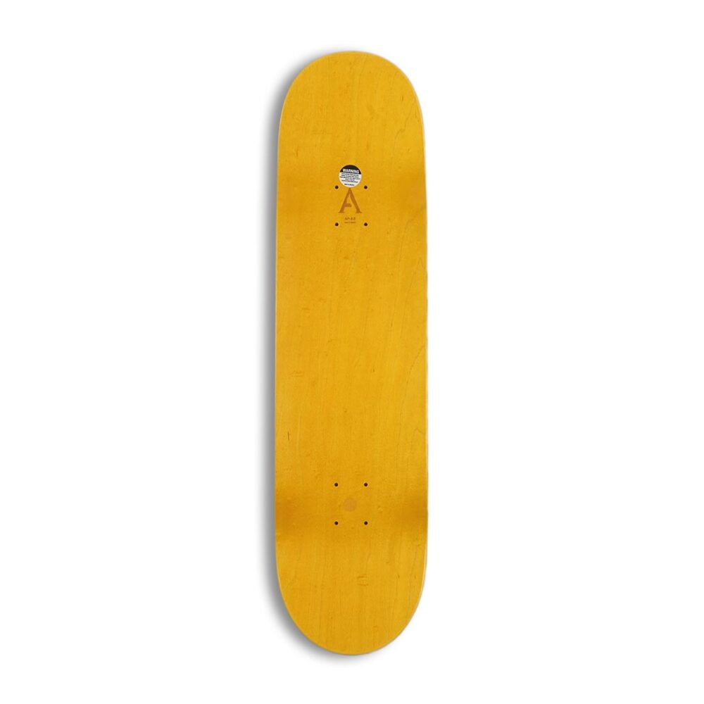 April OG Logo Skateboard Deck - Yellow/Purple