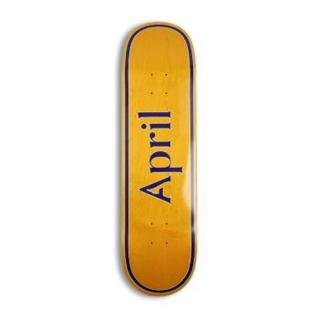 April OG Logo Skateboard Deck - Yellow/Purple
