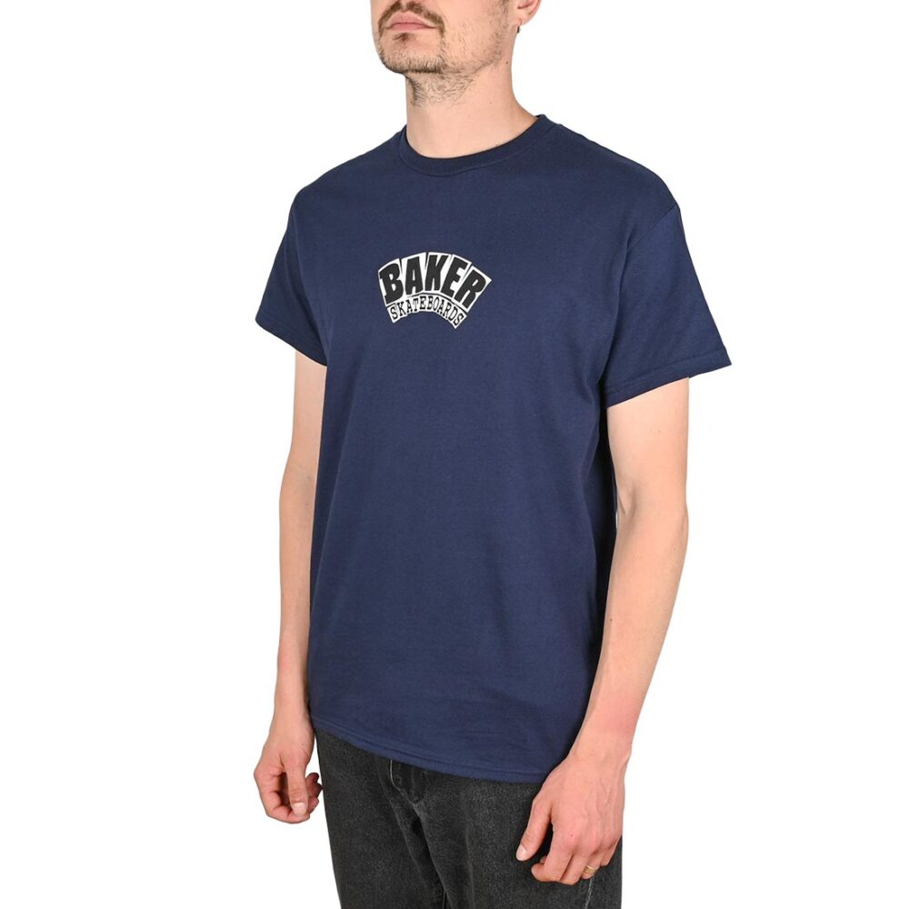 Baker Arch Logo S/S T-Shirt - Navy