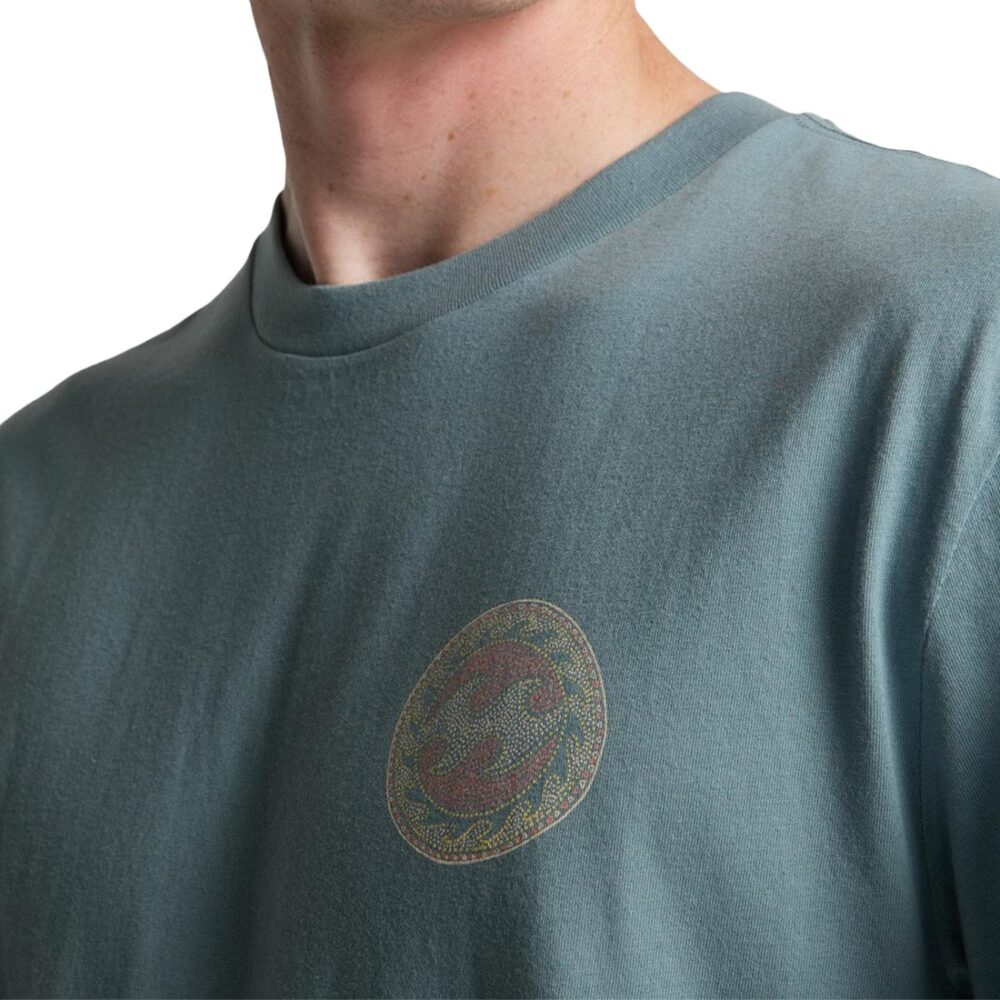 Billabong Crayon Wave S/S T-Shirt - Washed Blue