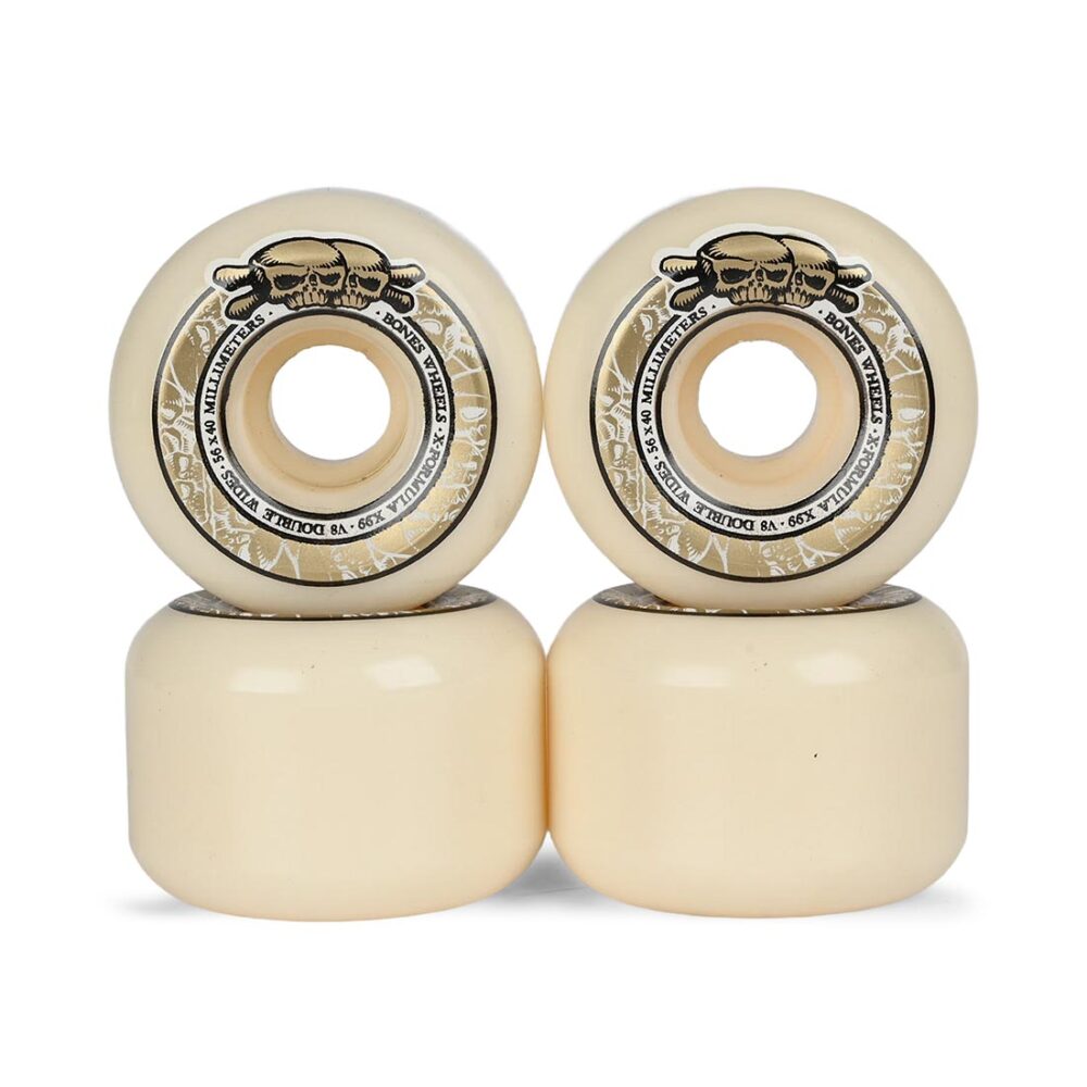 Bones X-Formula V8 Double Wides 99a 56mm Skateboard Wheels
