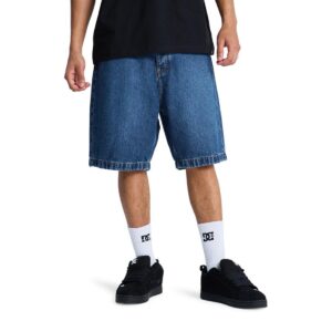 DC Baggy Denim Shorts - Stone Indigo