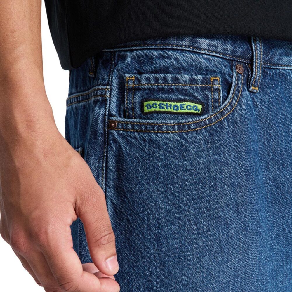 DC Baggy Denim Shorts - Stone Indigo