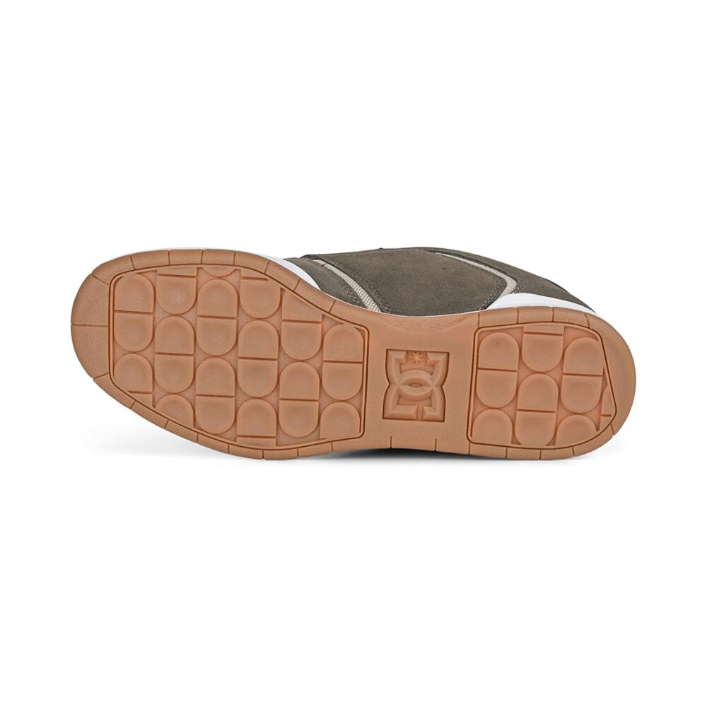 DC Central Low Top Skate Shoes - Brown/Gold/Taupe
