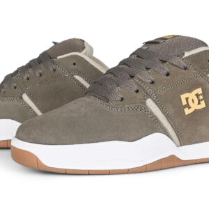 DC Central Low Top Skate Shoes - Brown/Gold/Taupe