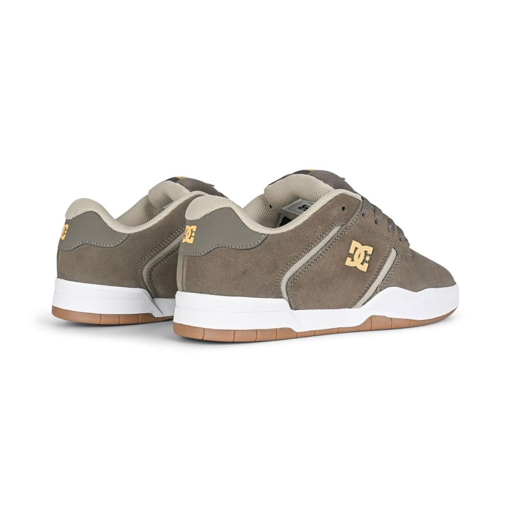 DC Central Low Top Skate Shoes - Brown/Gold/Taupe
