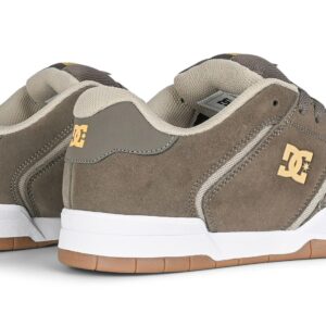 DC Central Low Top Skate Shoes - Brown/Gold/Taupe