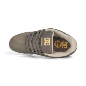 DC Central Low Top Skate Shoes - Brown/Gold/Taupe