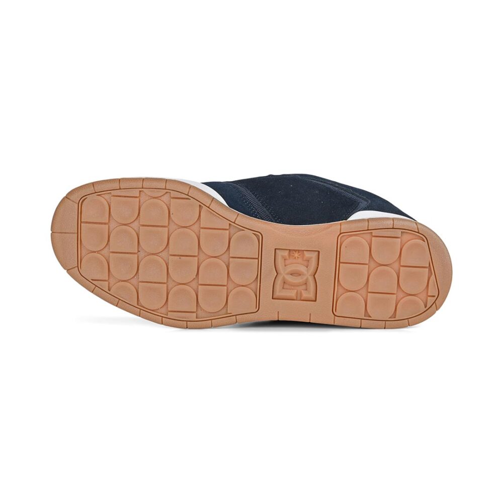 DC Central Low Top Skate Shoes - Navy/White/Gum