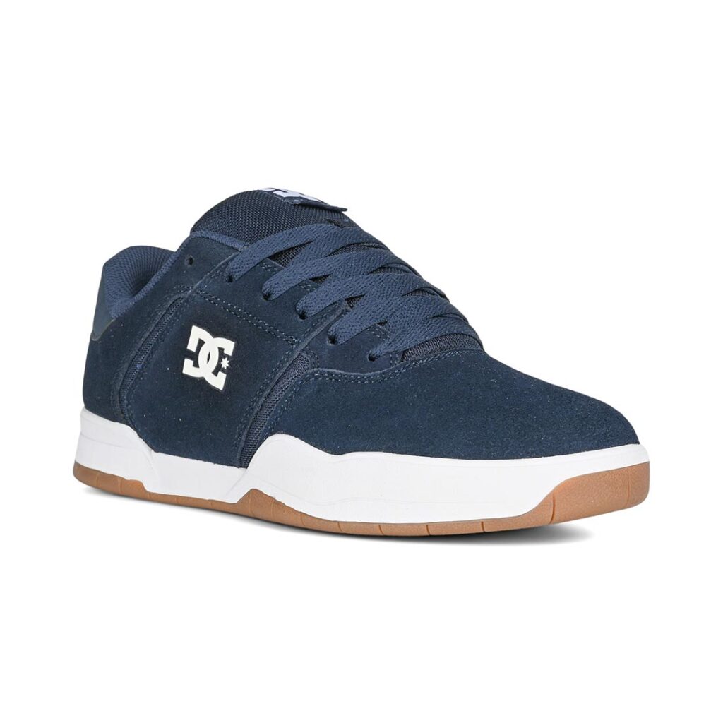 DC Central Low Top Skate Shoes - Navy/White/Gum