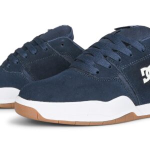 DC Central Low Top Skate Shoes - Navy/White/Gum