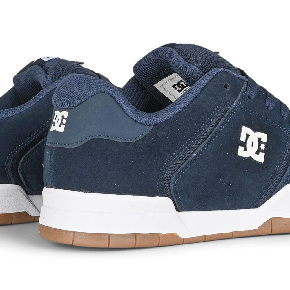 DC Central Low Top Skate Shoes - Navy/White/Gum