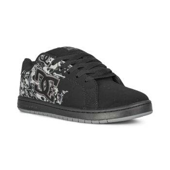 DC Gaveler Skate Shoes - Black/Dark Grey Print