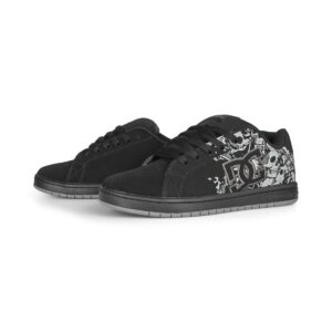 DC Gaveler Skate Shoes - Black/Dark Grey Print