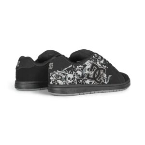 DC Gaveler Skate Shoes - Black/Dark Grey Print
