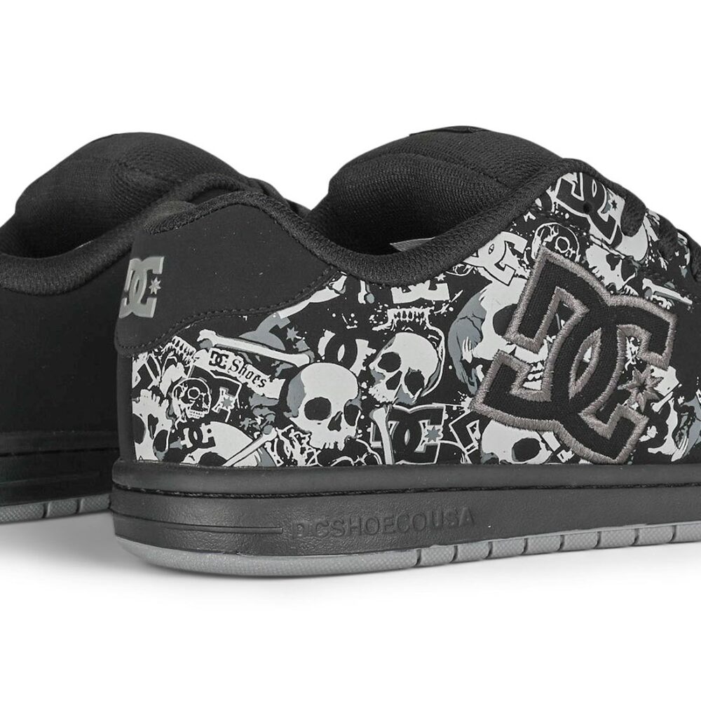 DC Gaveler Skate Shoes - Black/Dark Grey Print