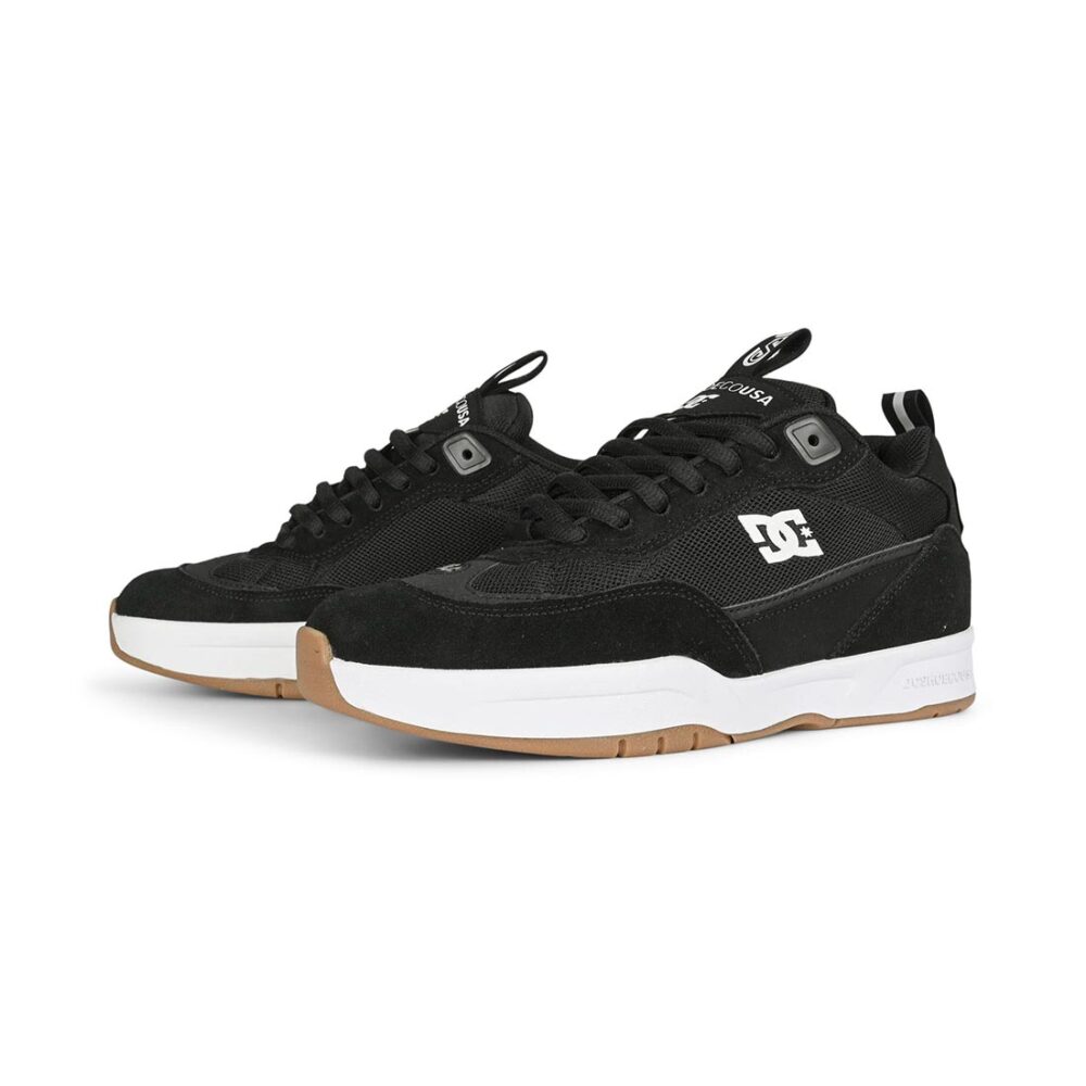DC JS 2 Skate Shoes - Black/White/Gum
