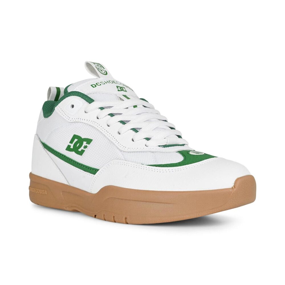 DC JS 2 Skate Shoes - White/Green/Gum