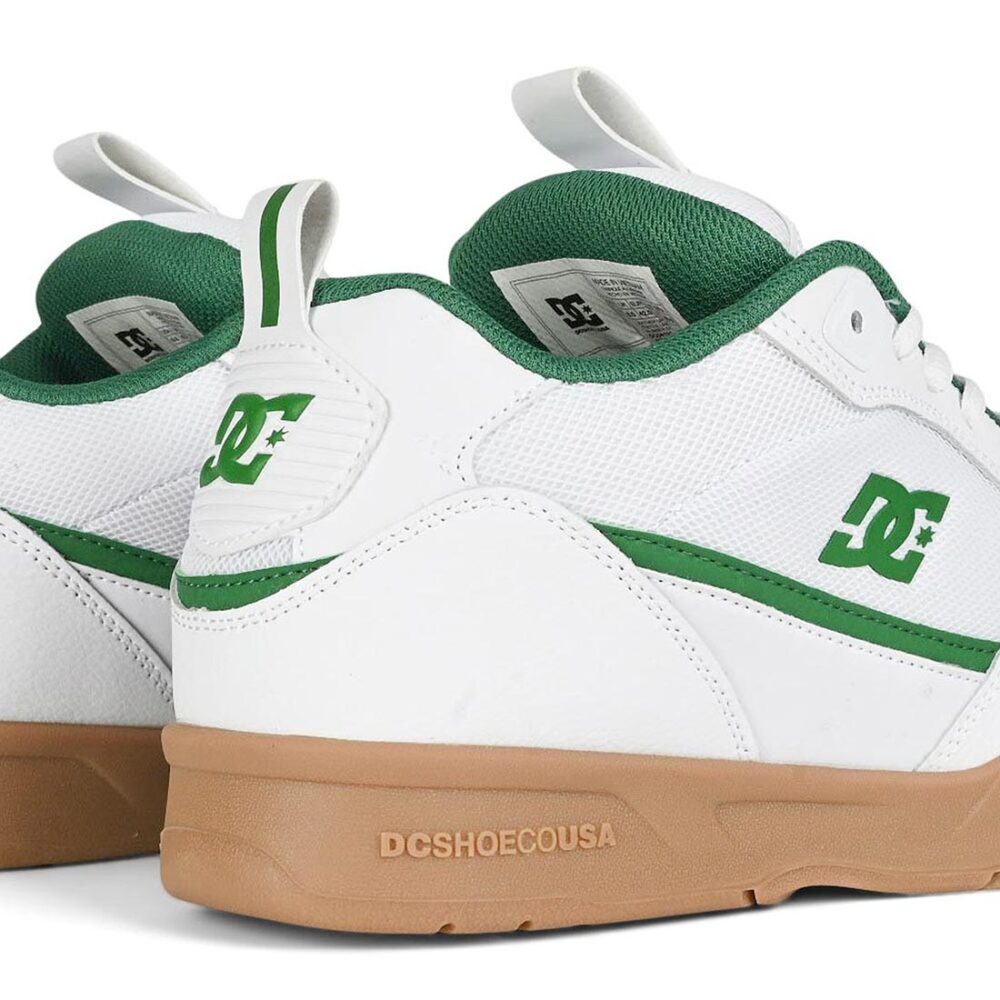 DC JS 2 Skate Shoes - White/Green/Gum