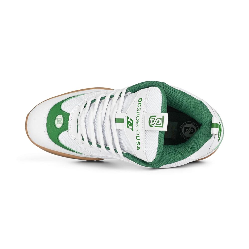DC JS 2 Skate Shoes - White/Green/Gum