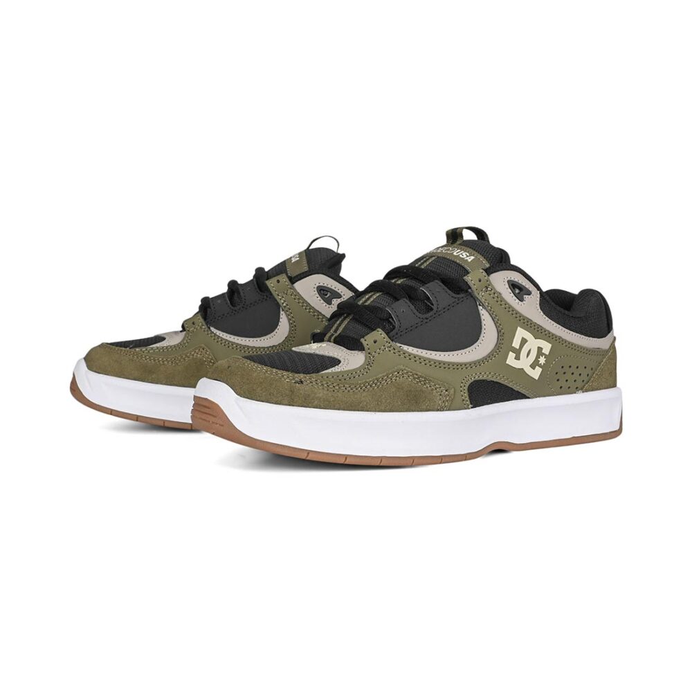 DC Kalynx Zero S Skate Shoes - Olive/Dark Grey/Taupe