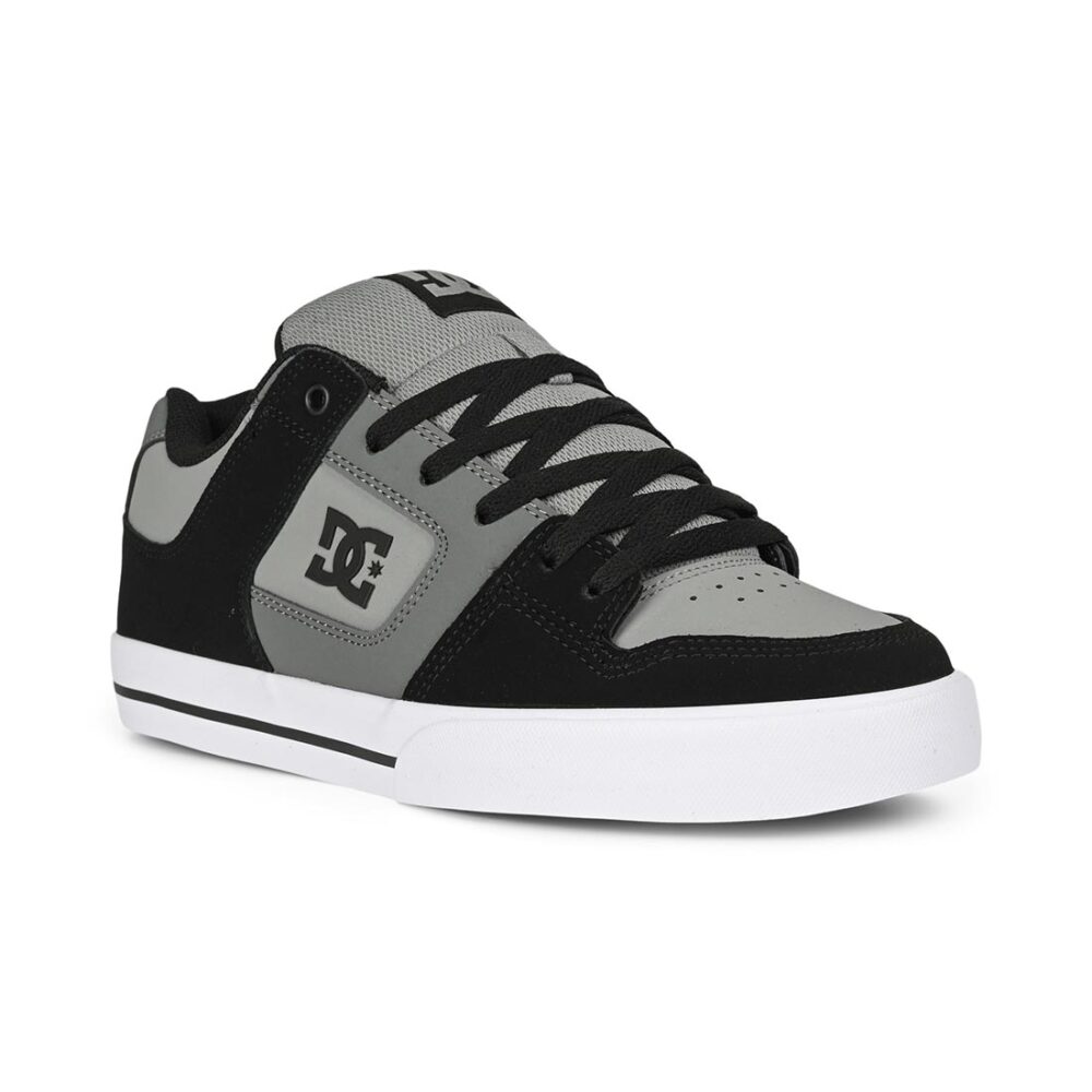 DC Pure Skate Shoes - Black/Dark Grey/Grey