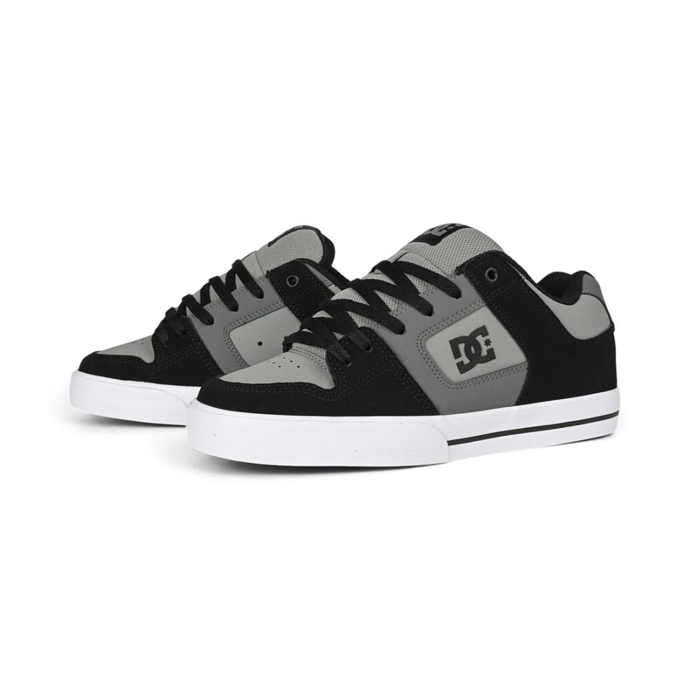 DC Pure Skate Shoes - Black/Dark Grey/Grey