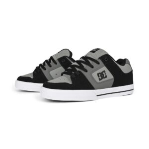 DC Pure Skate Shoes - Black/Dark Grey/Grey
