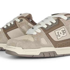 DC Stag Skate Shoes - Taupe/Off White