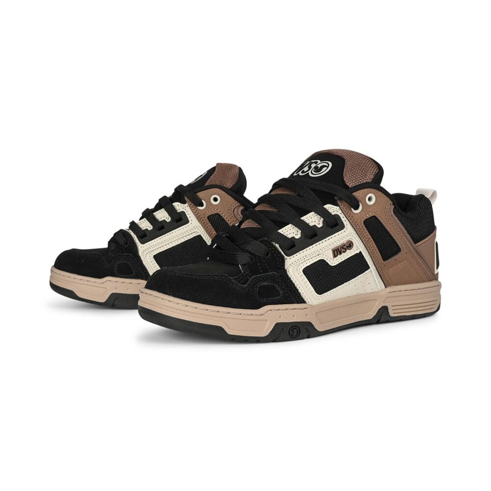 DVS Comanche Skate Shoes - Black/Taupe/Brown