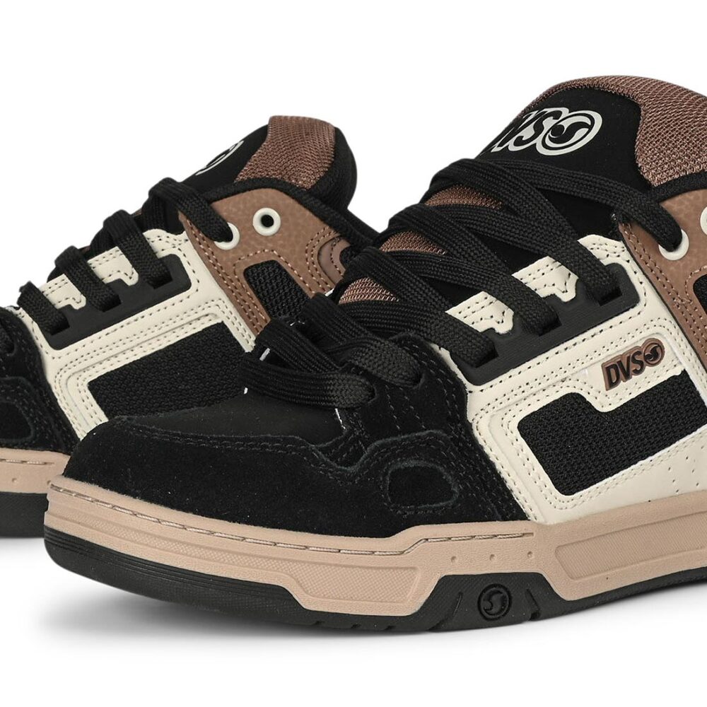 DVS Comanche Skate Shoes - Black/Taupe/Brown
