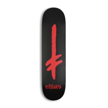Deathwish Gang Logo 8" Skateboard Deck - Black/Red