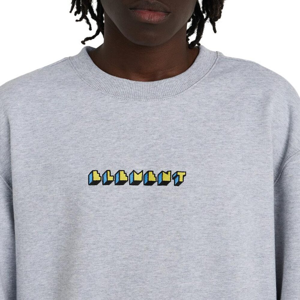 Element World Peace Crew Sweater - Mid Grey Heather