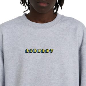 Element World Peace Crew Sweater - Mid Grey Heather