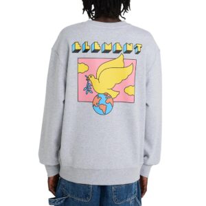 Element World Peace Crew Sweater - Mid Grey Heather