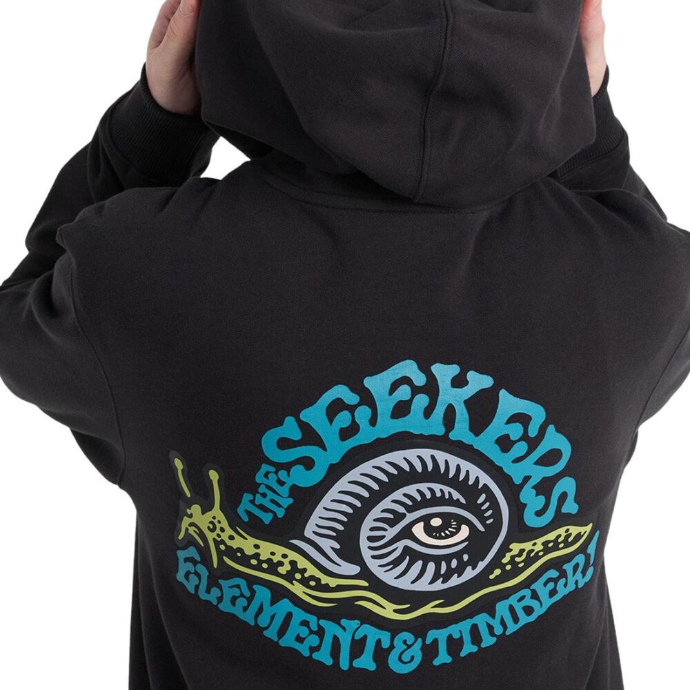 Element x Timber Snail Pullover Hoodie - Off Black