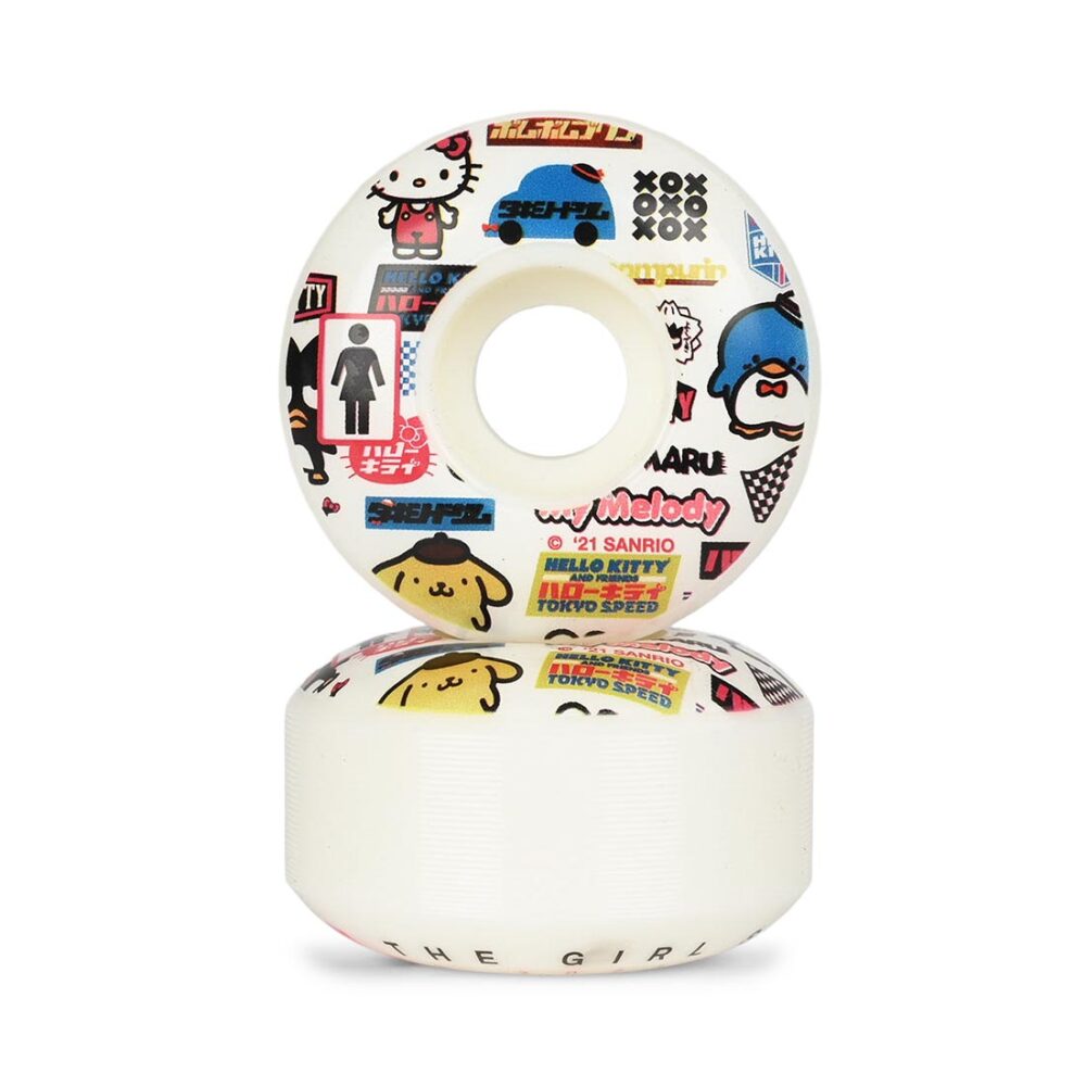 Girl x Sanrio Tokyo Speed Staple 52mm Skateboard Wheels