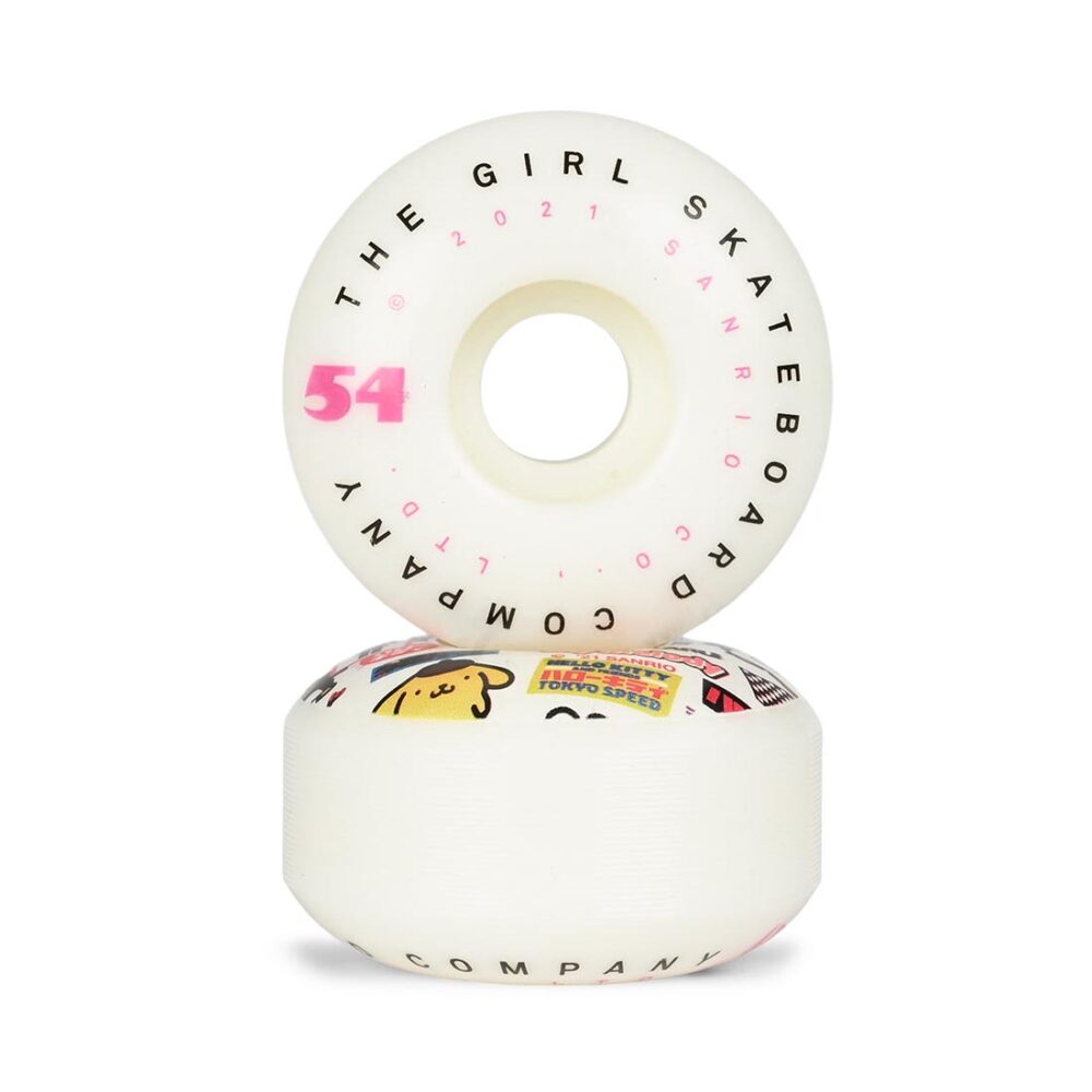 Girl x Sanrio Tokyo Speed Staple 54mm Skateboard Wheels