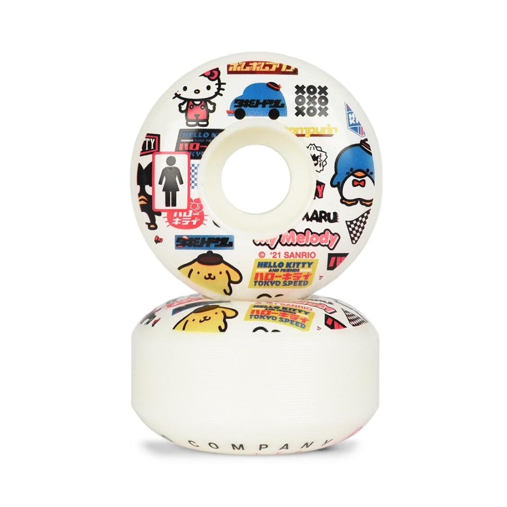 Girl x Sanrio Tokyo Speed Staple 54mm Skateboard Wheels